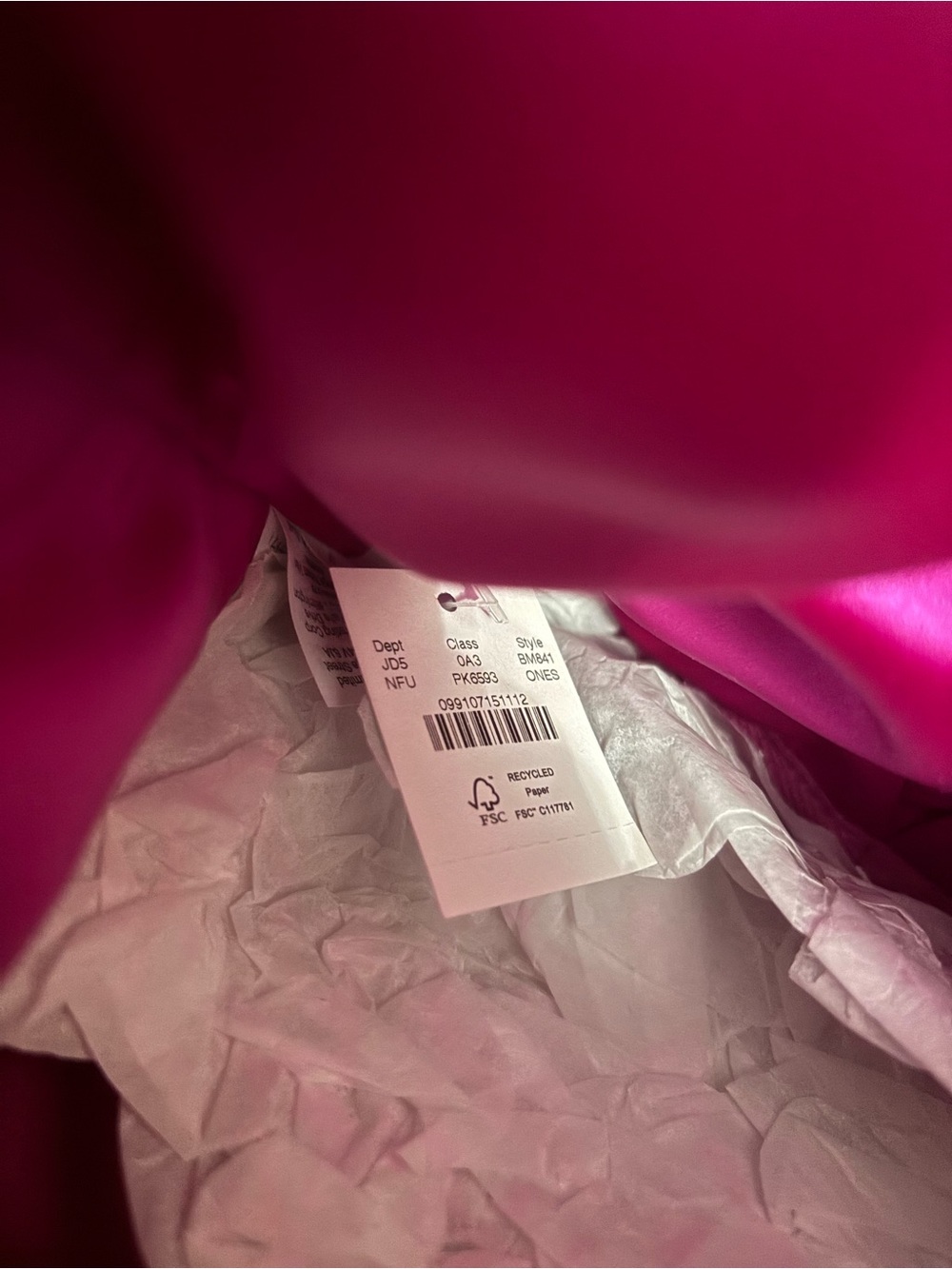 NWT J. Crew Collection Santorini Bag with Feathers in Neon Fuchsia - Picture 7 of 9